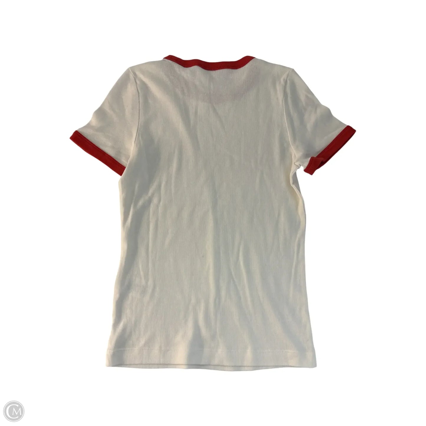 Top Short Sleeve Basic By Clothes Mentor In White, Size: M