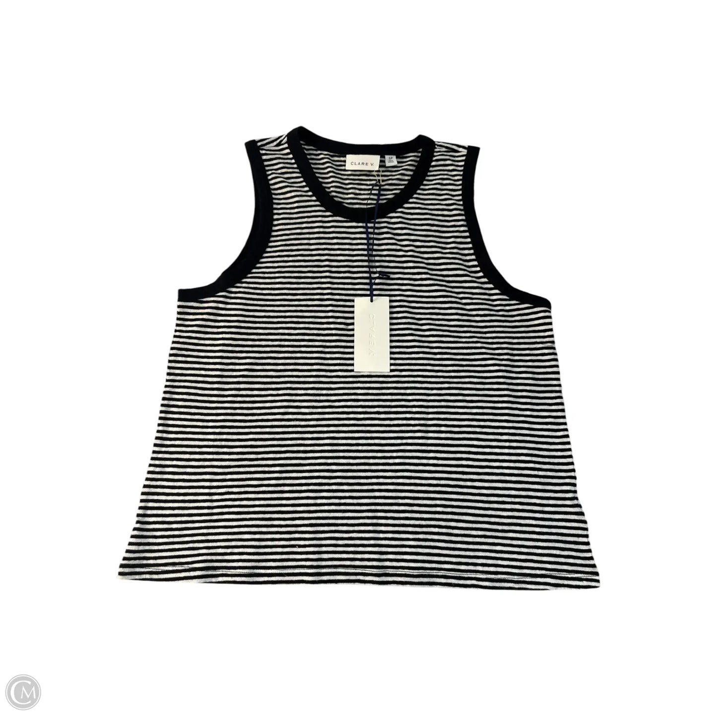 Top Sleeveless By Clare V. In Striped Pattern, Size: S