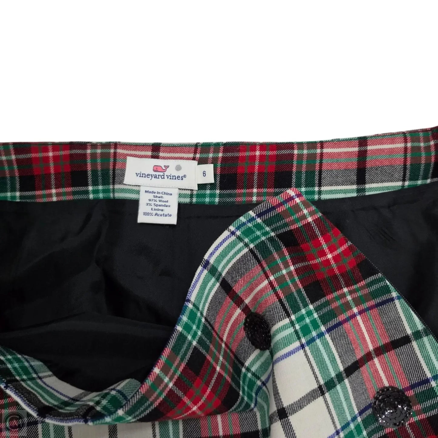 Skirt Midi By Vineyard Vines In Plaid Pattern, Size: 6