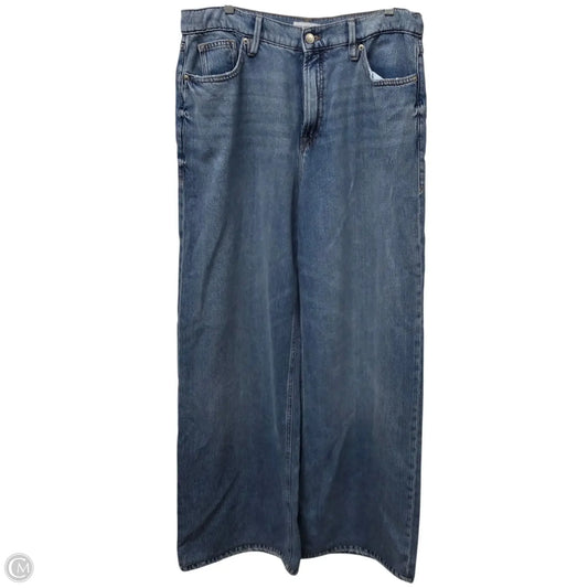Jeans Wide Leg By Good American In Blue, Size: 8