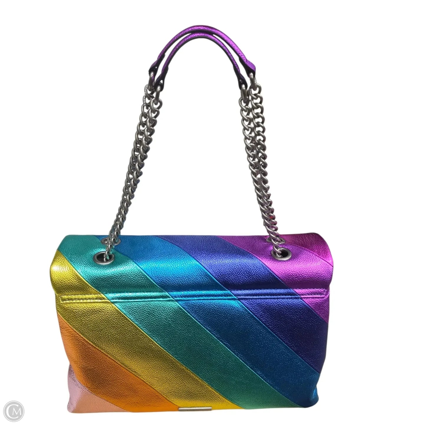 Handbag Leather By Kurt Geiger London, Size: Large