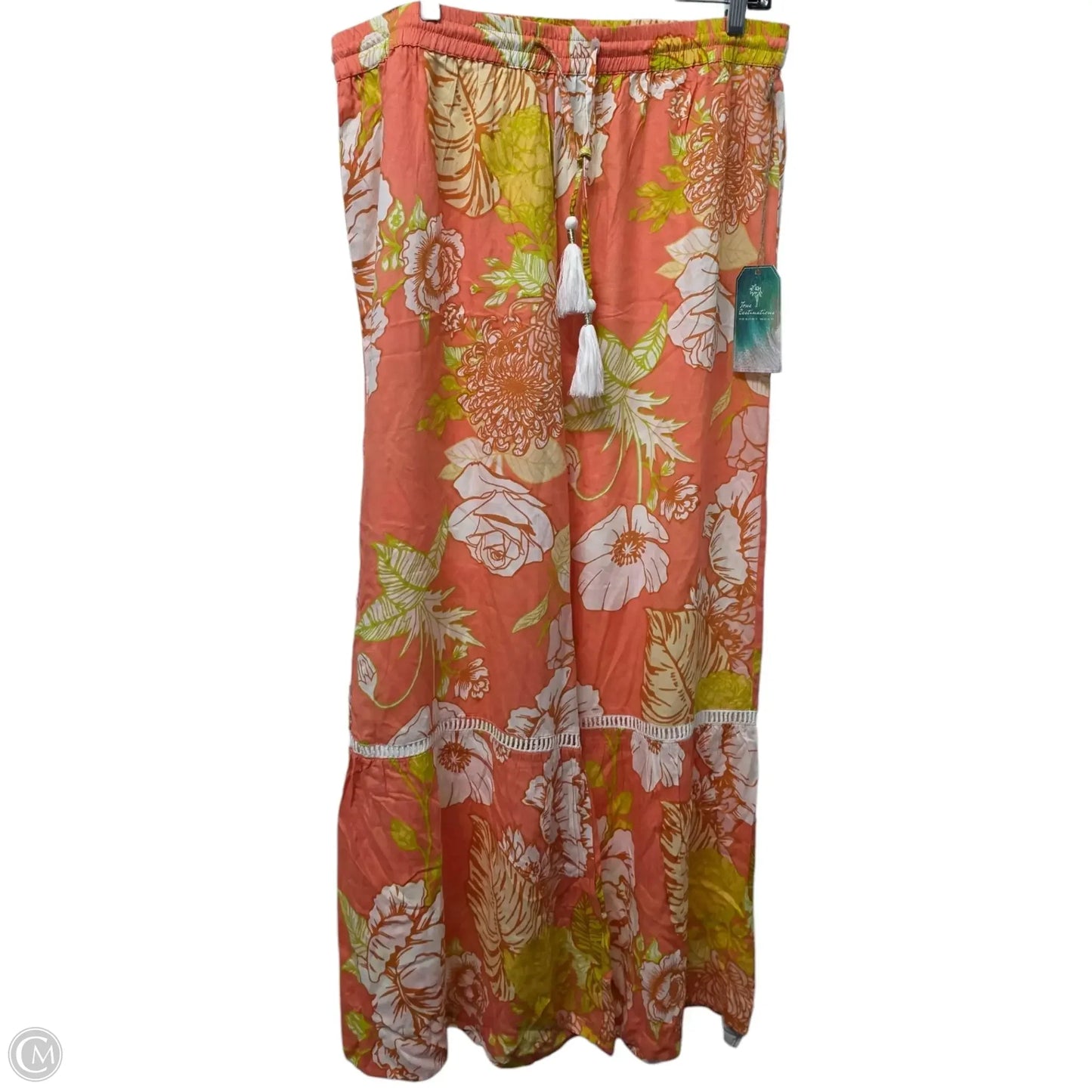Pants Wide Leg By Clothes Mentor In Orange, Size: Xl