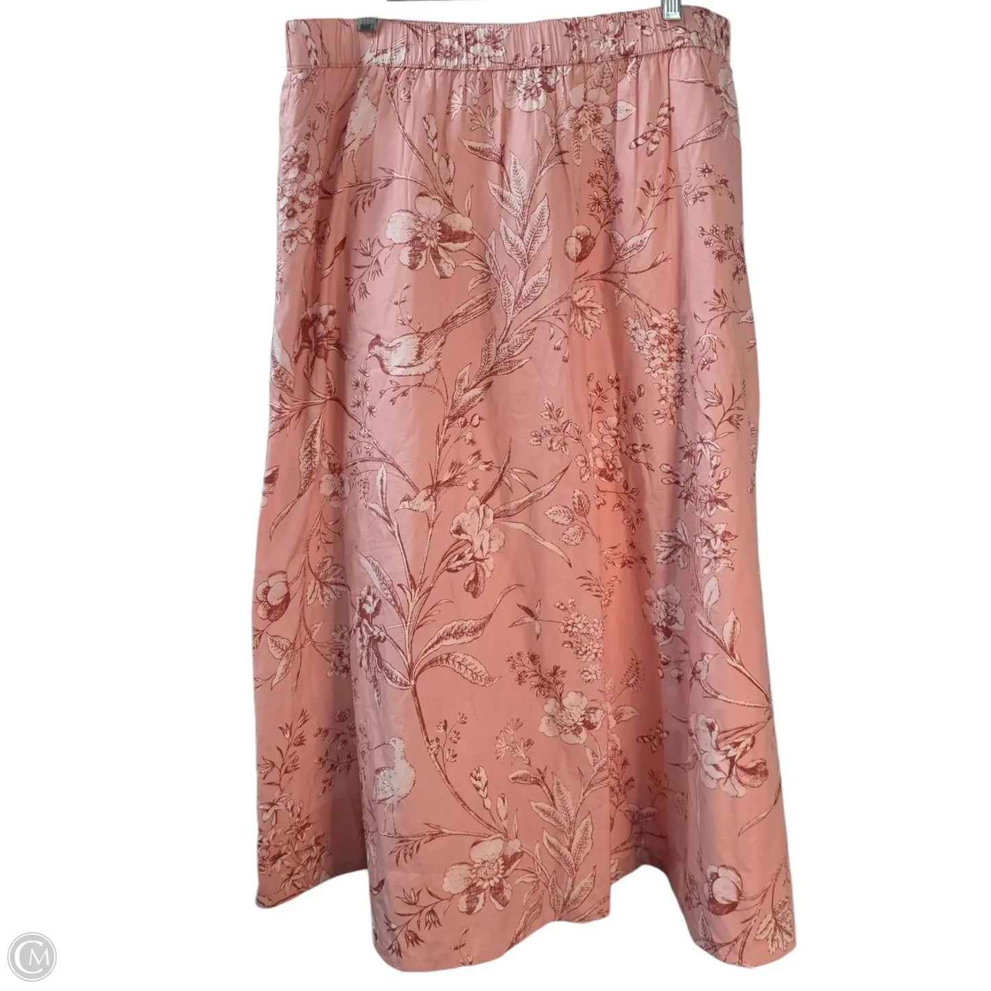 Skirt Midi By Loft In Pink, Size: Xlp