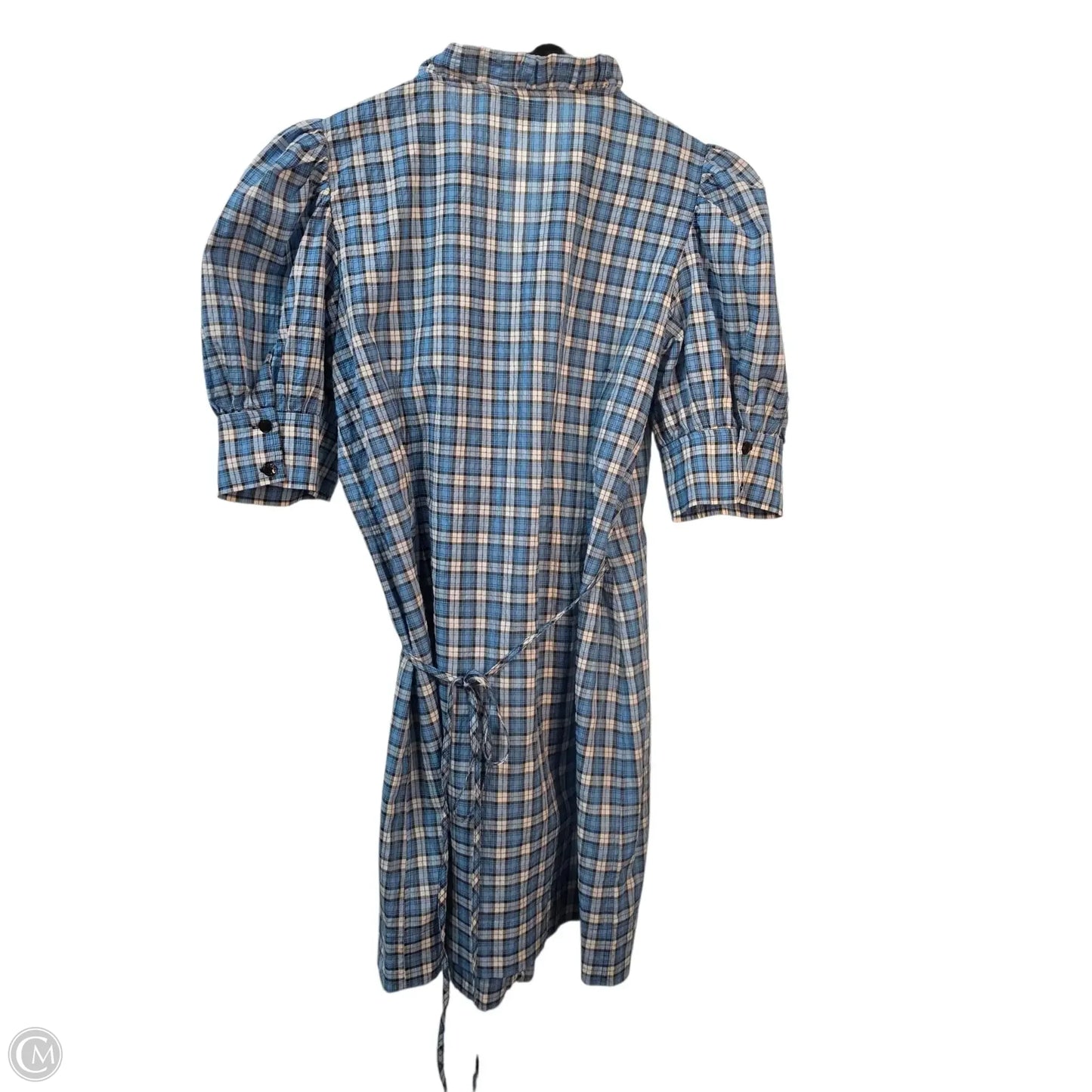 Dress Casual Midi By Ganni In Blue, Size: L