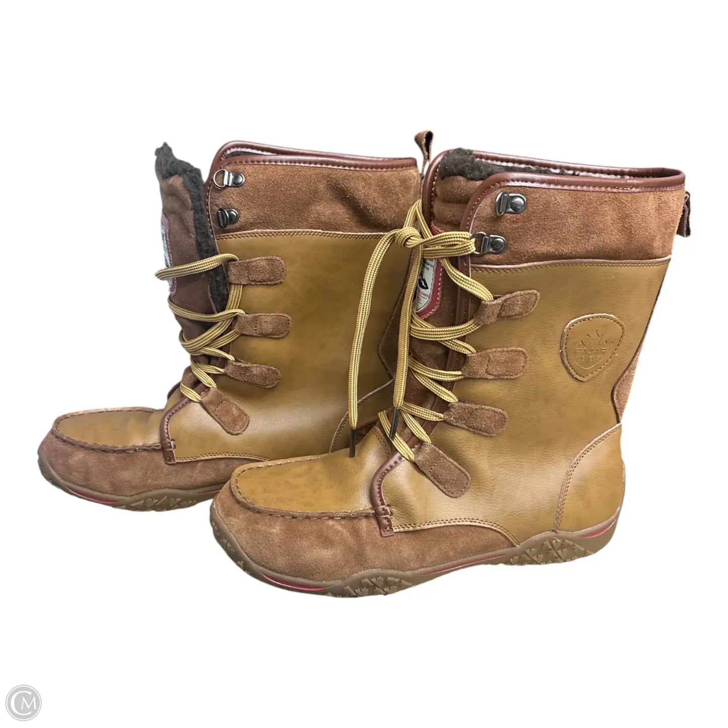 Boots Snow By Clothes Mentor In Tan, Size: 10