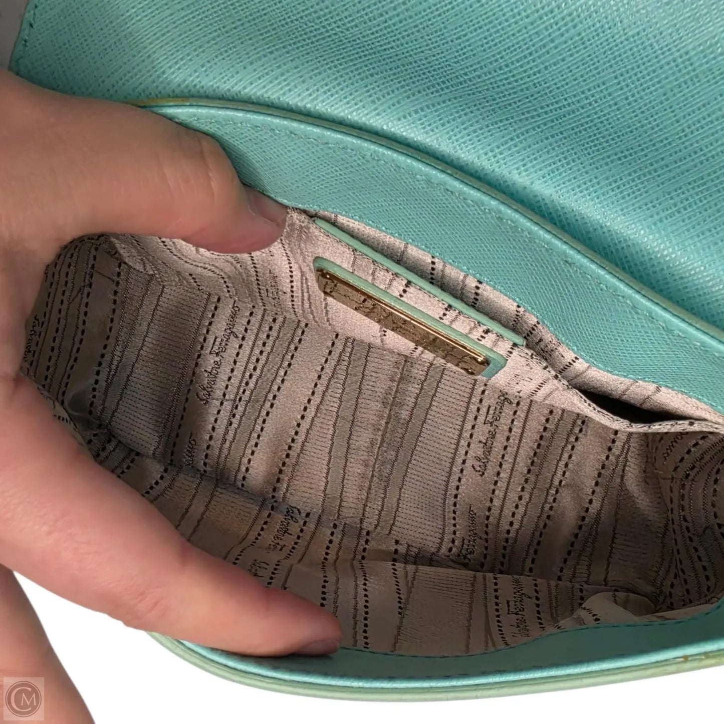 Handbag Luxury Designer By Ferragamo, Size: Small