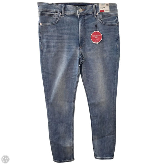 Jeans Skinny By Express In Blue, Size: 14