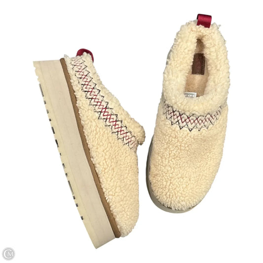 Slippers Designer By Ugg In Cream, Size: 9