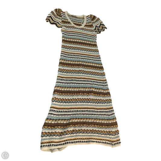 Dress Casual Maxi By Zara In Striped Pattern, Size: M