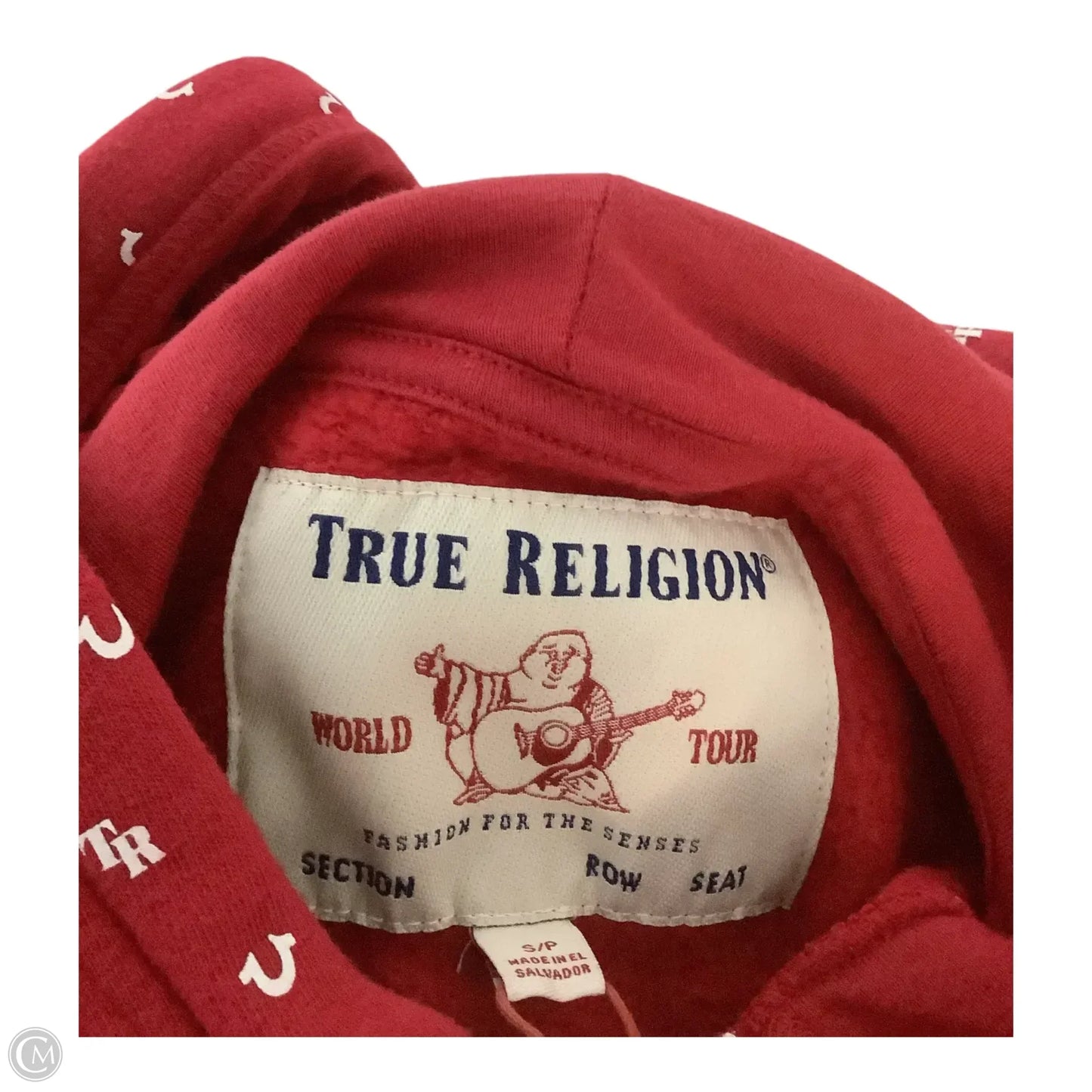 Sweatshirt Hoodie By True Religion In Red, Size: S