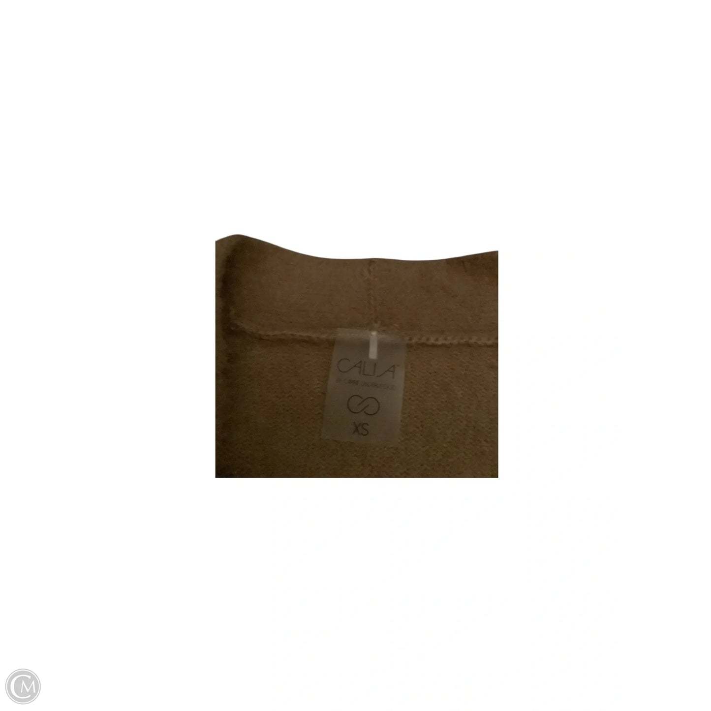 Sweater Cardigan By Calia In Tan, Size: Xs