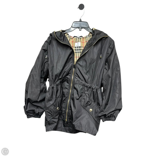 Jacket Luxury Designer By Burberry In Black, Size: 2