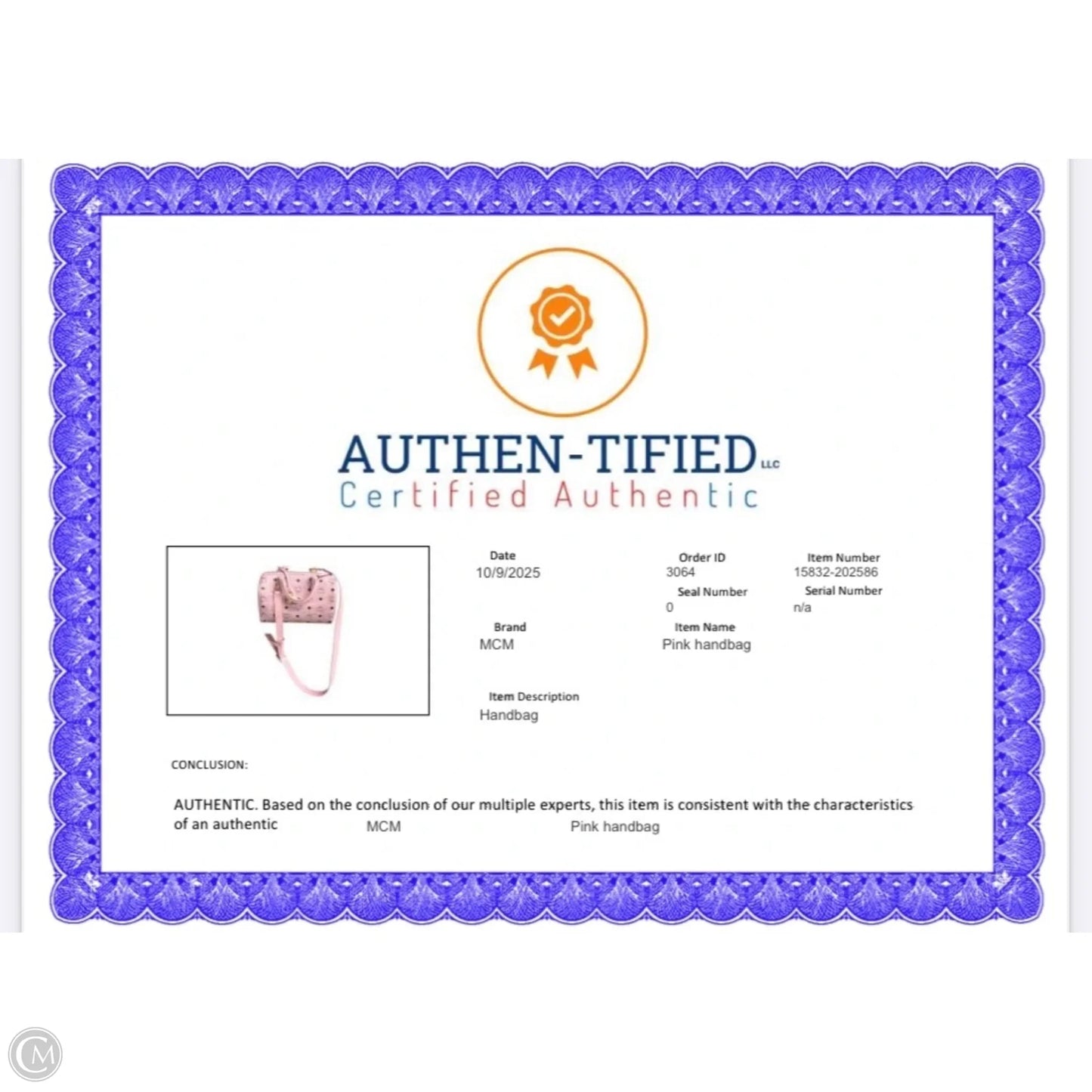 Handbag Luxury Designer By Mcm, Size: Medium