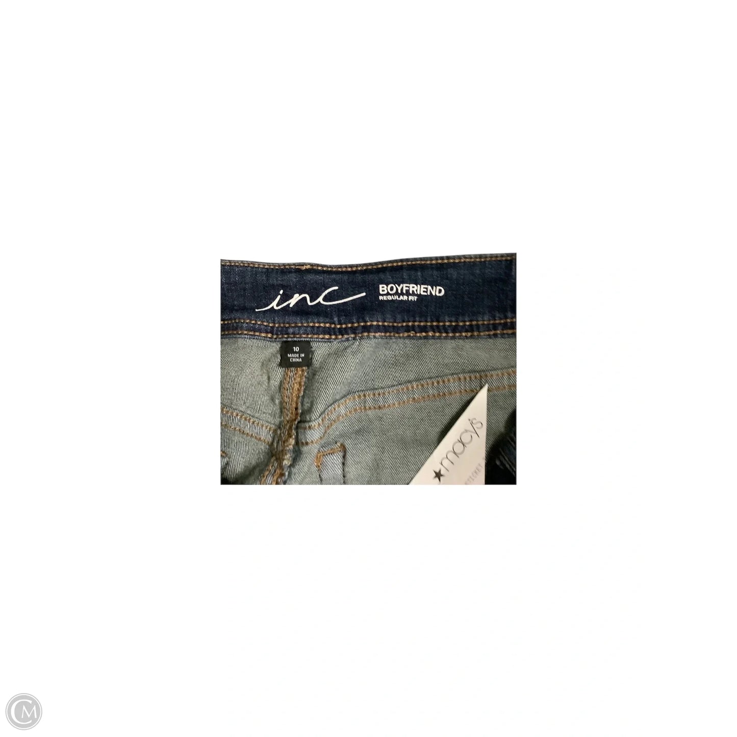 Jeans Boyfriend By Inc In Blue, Size: 10