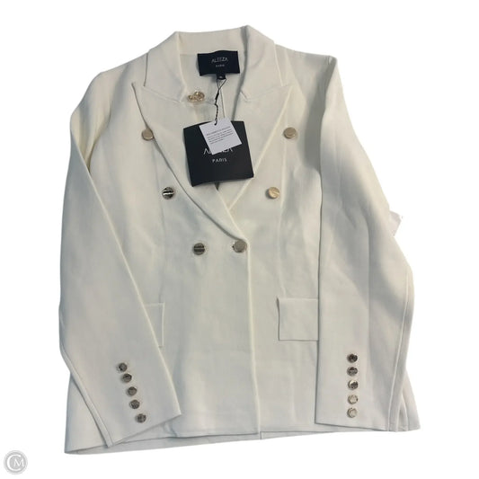 Blazer By Clothes Mentor In White, Size: Xl