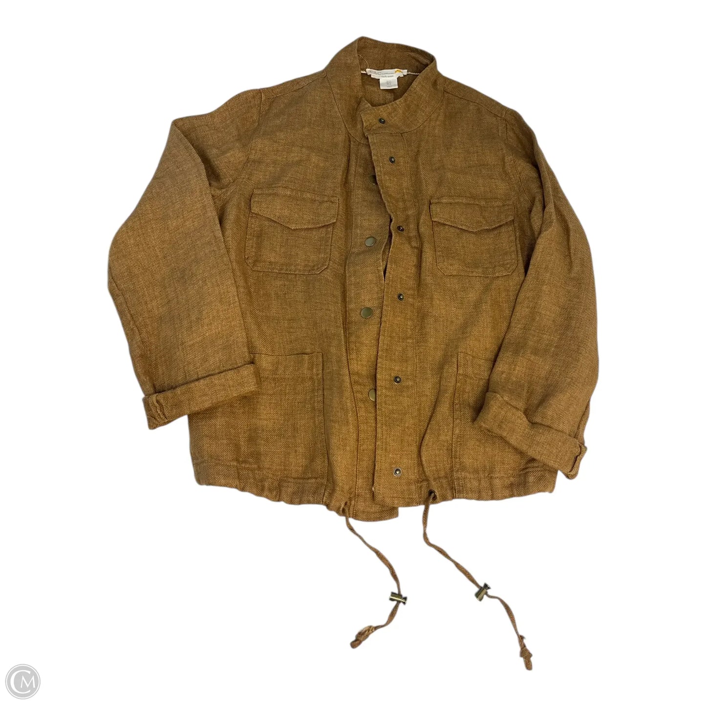 Jacket Denim By C And C In Brown, Size: S