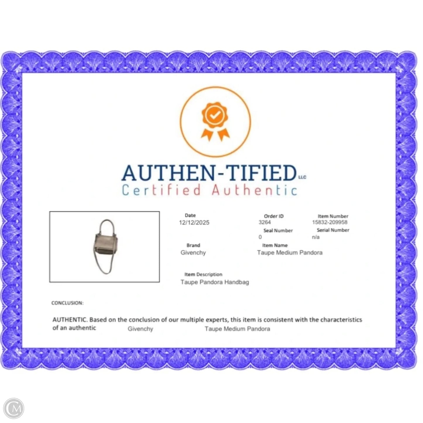 Handbag Luxury Designer By Givenchy, Size: Medium