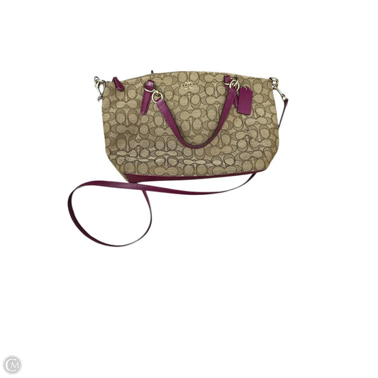 Handbag Designer By Coach, Size: Medium