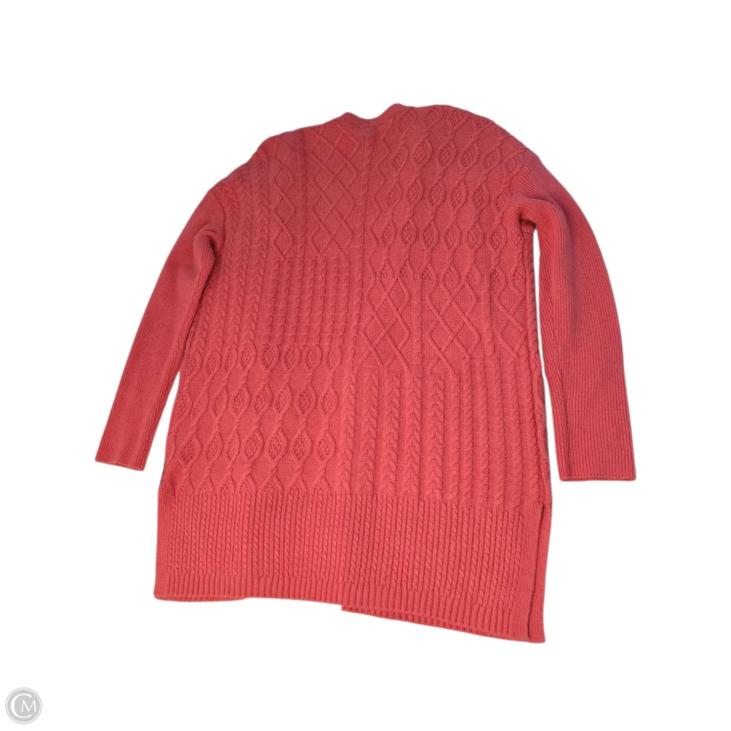 Sweater Cardigan By Chicos In Peach, Size: Lp