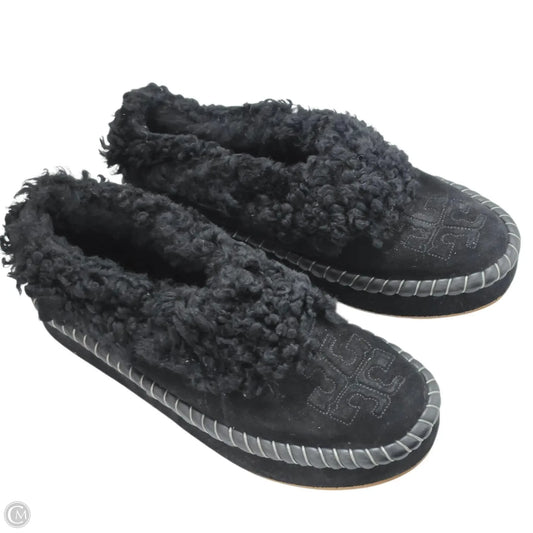 Slippers Designer By Tory Burch In Black, Size: 10