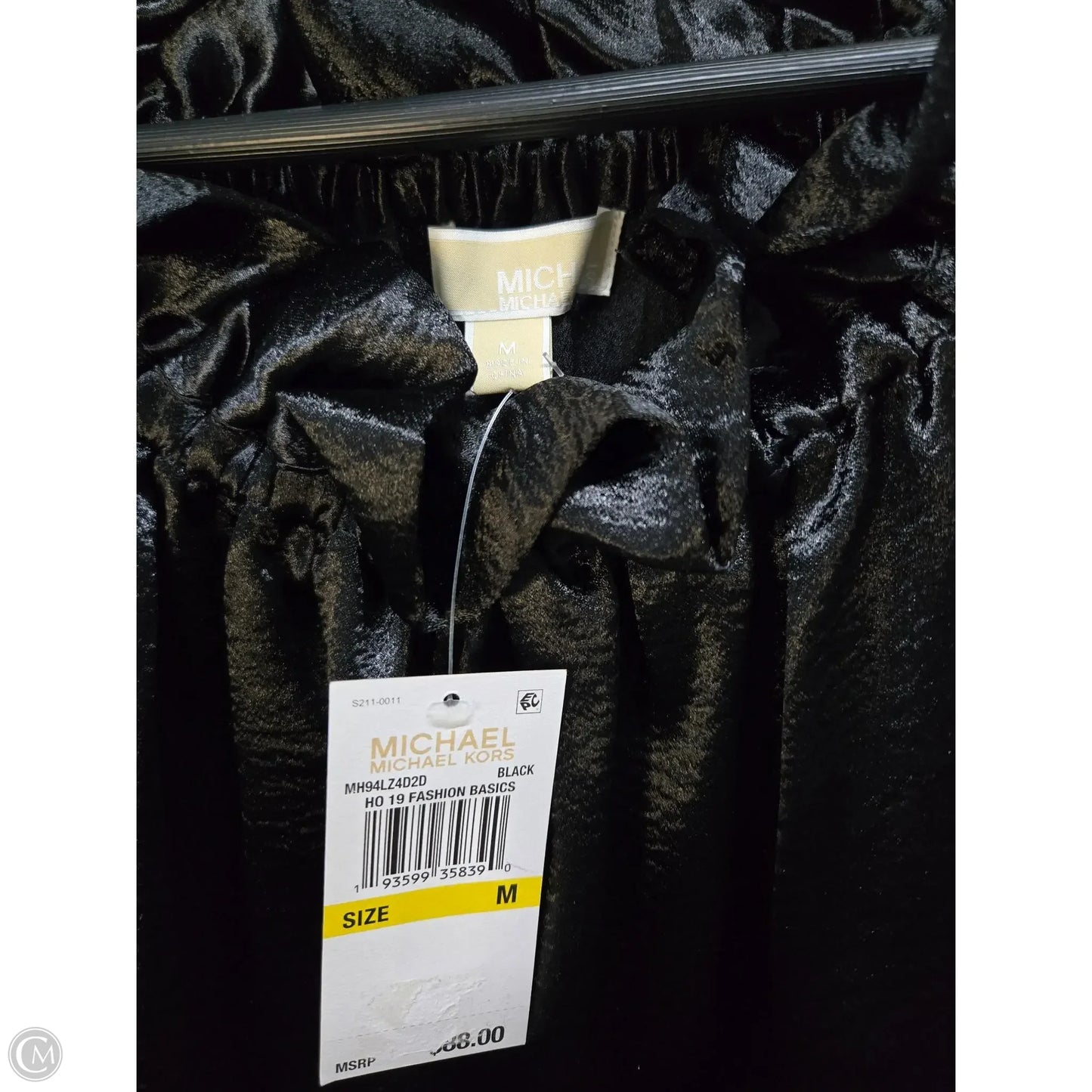 Top Long Sleeve Basic By Michael By Michael Kors In Black, Size: M