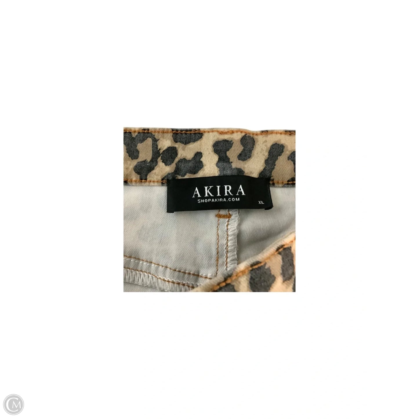 Jeans Flared By Akira In Animal Print, Size: Xl
