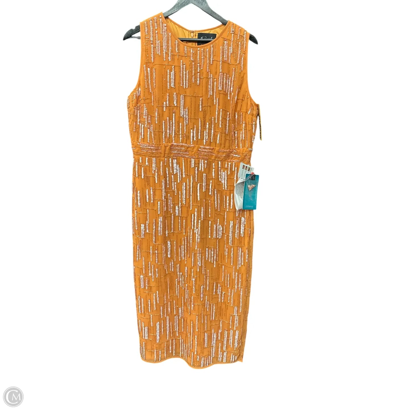 Dress Party Long By Mac Duggal In Orange, Size: 12