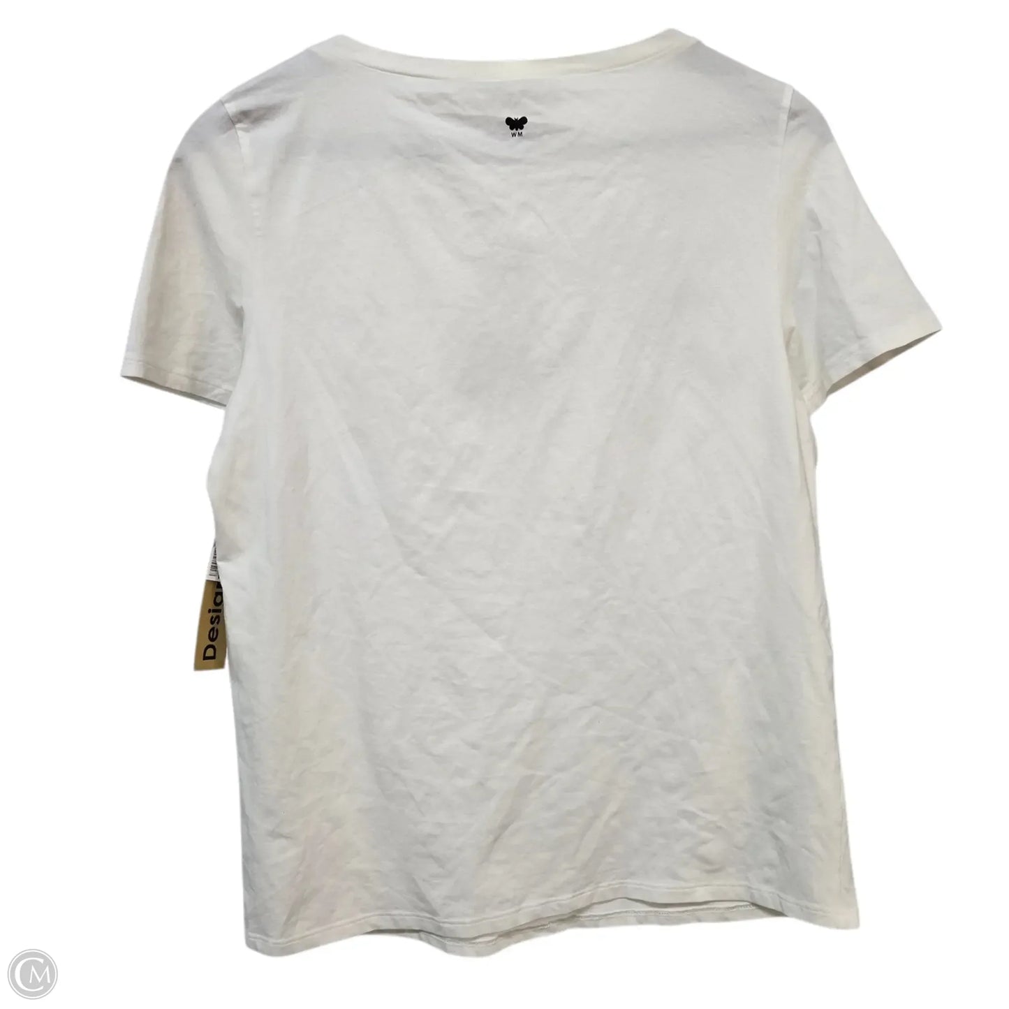 Top Short Sleeve Designer By Max Mara In Cream, Size: Xl