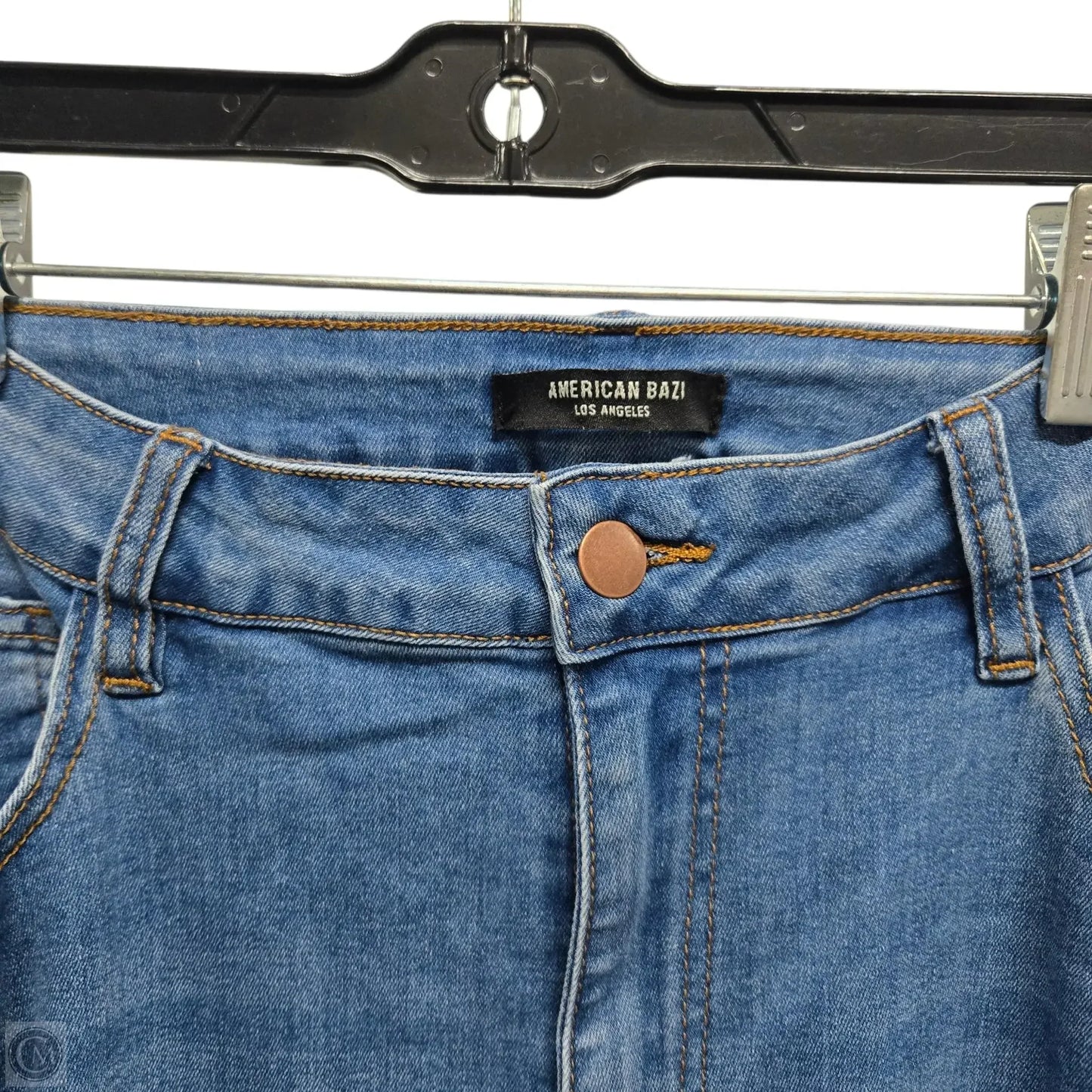 Jeans Flared By American Bazi In Blue Denim, Size: 1x