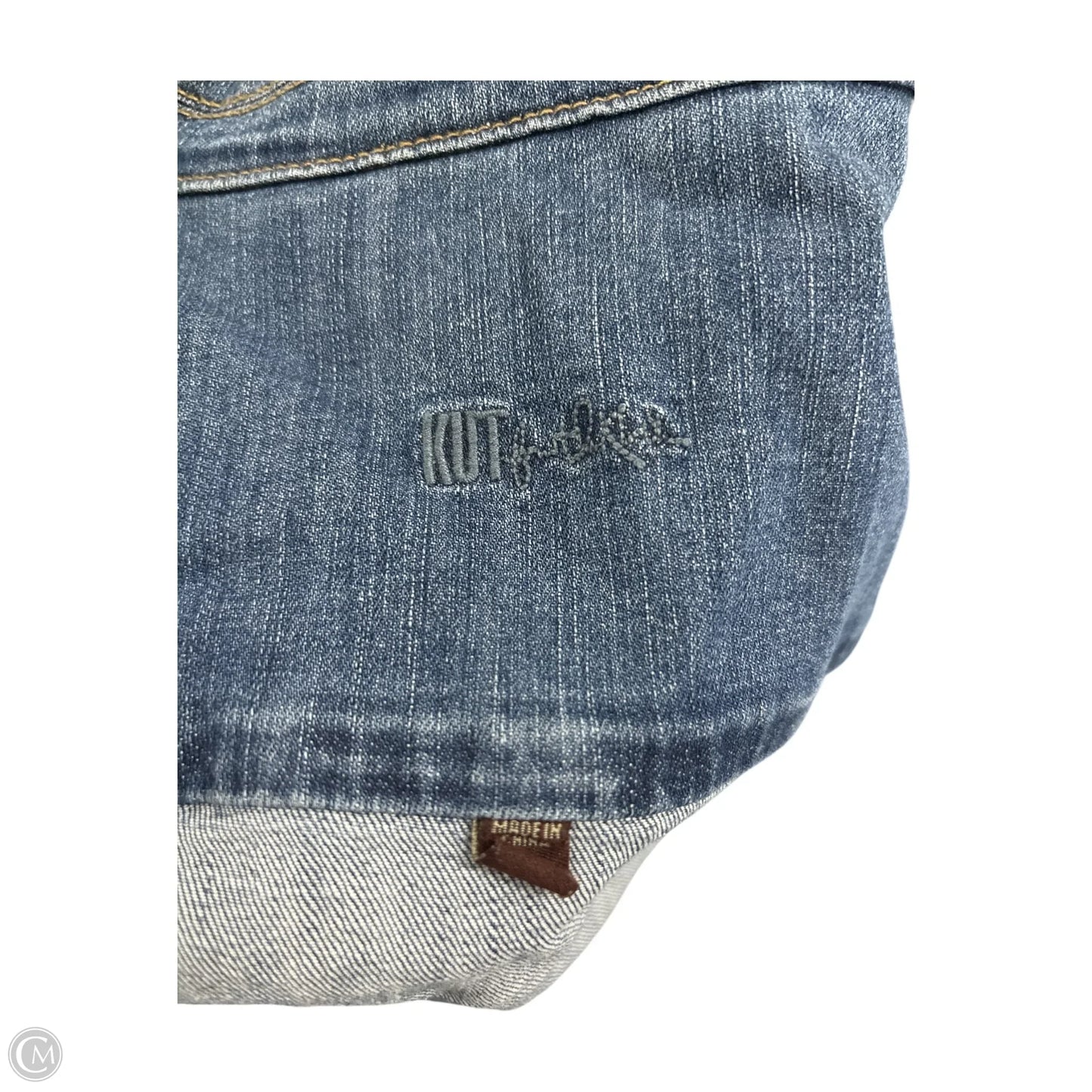 Jacket Denim By Kut In Blue, Size: Xl