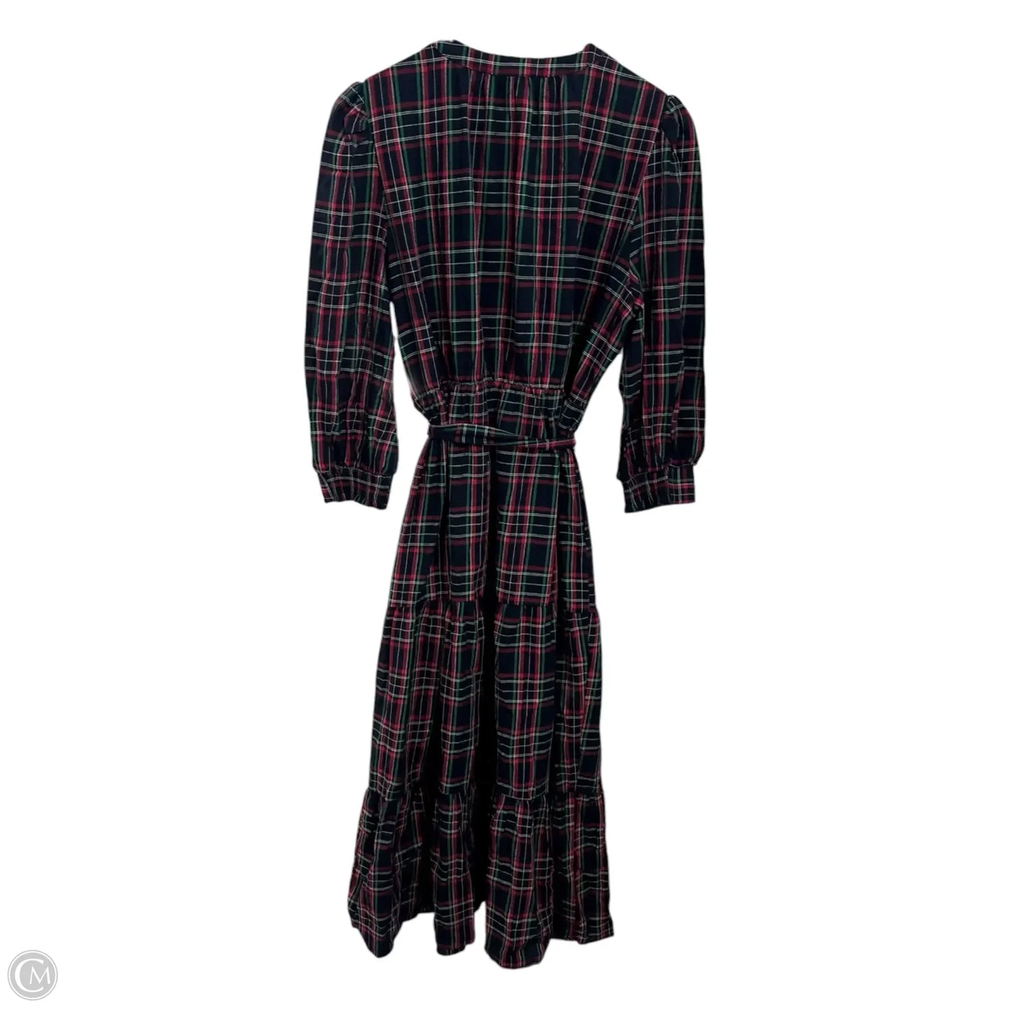 Dress Casual Maxi By Sugar Lips In Plaid Pattern, Size: L