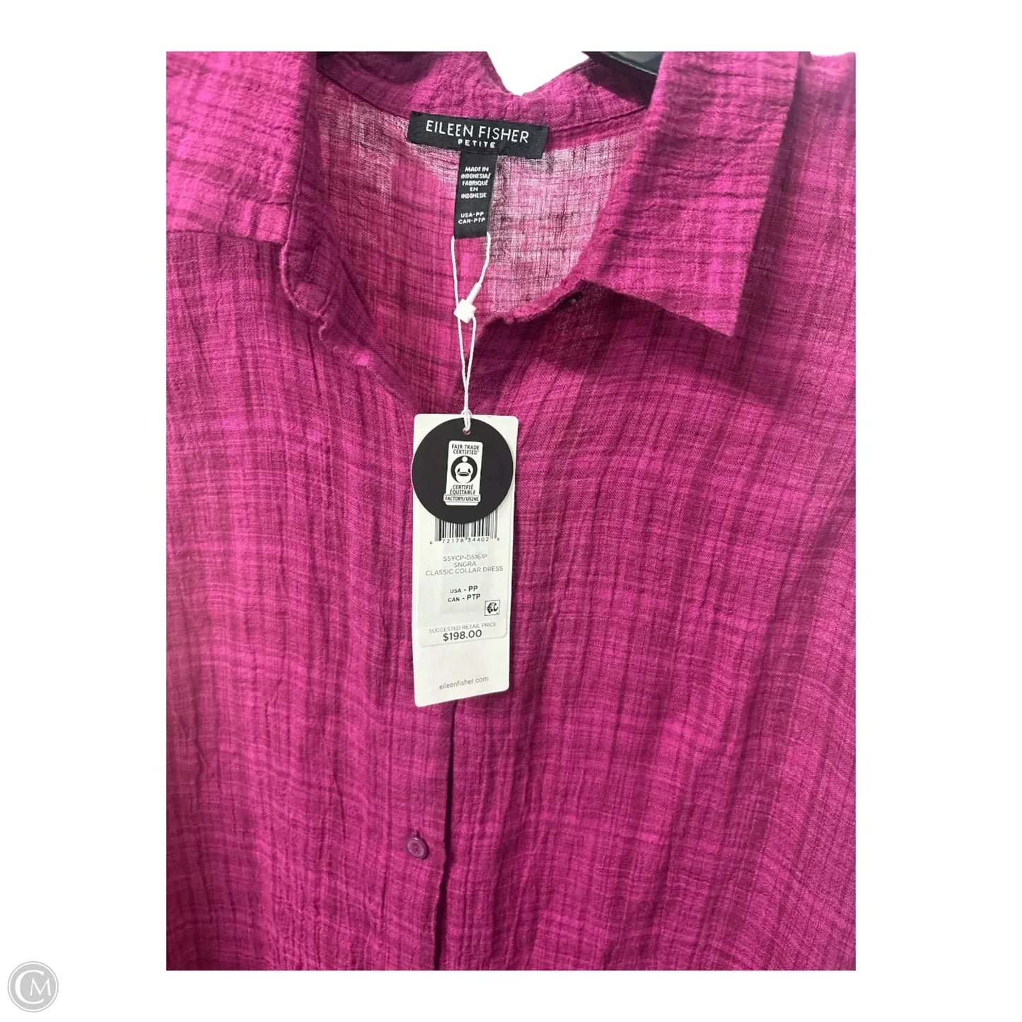 Dress Casual Midi By Eileen Fisher In Pink, Size: Sp