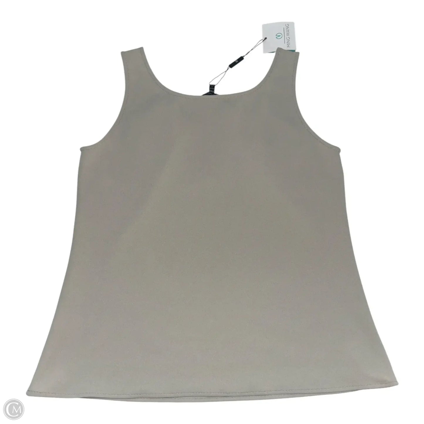 Top Sleeveless Basic By Ming Wang In Tan, Size: Xsp