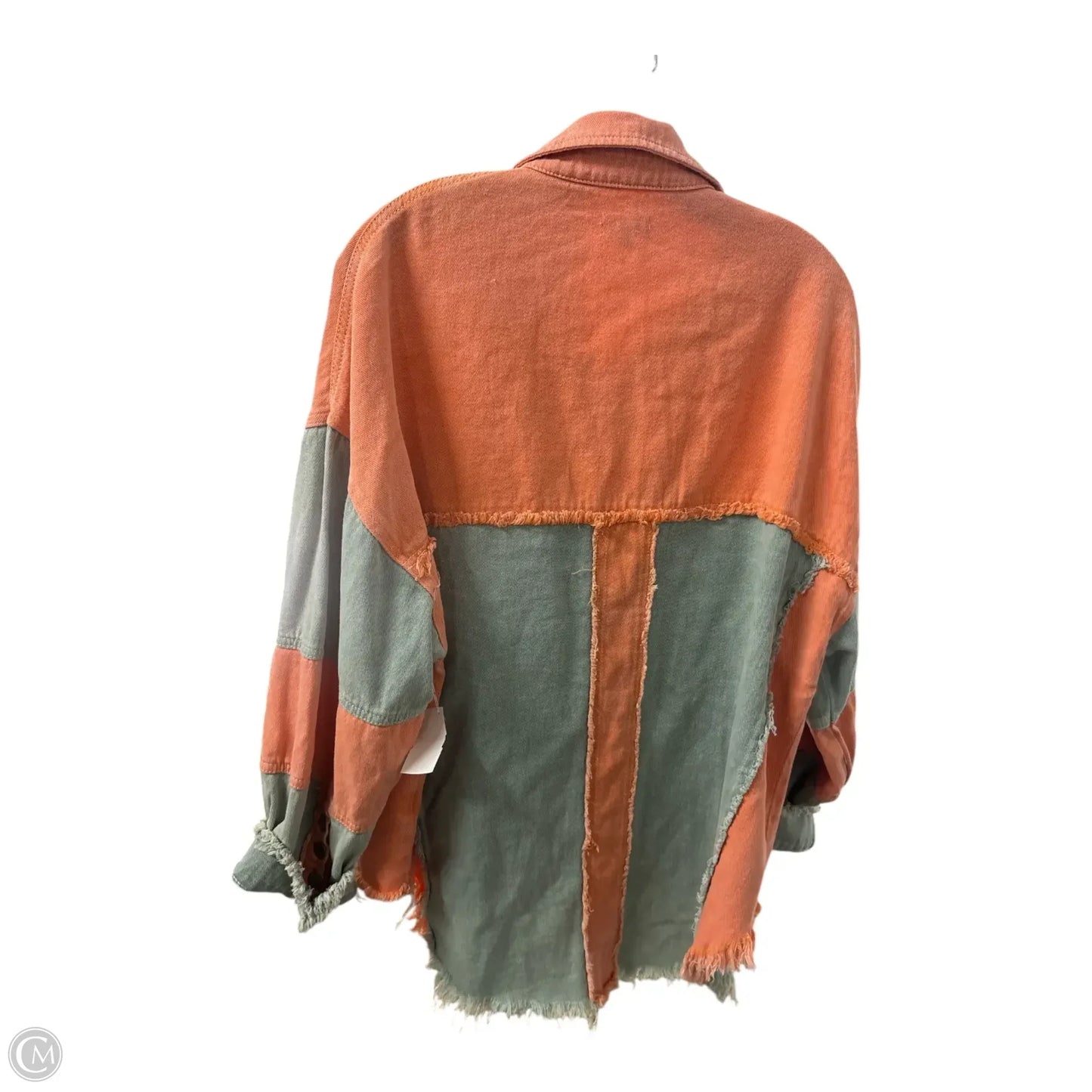 Jacket Denim By Pol In Orange, Size: S