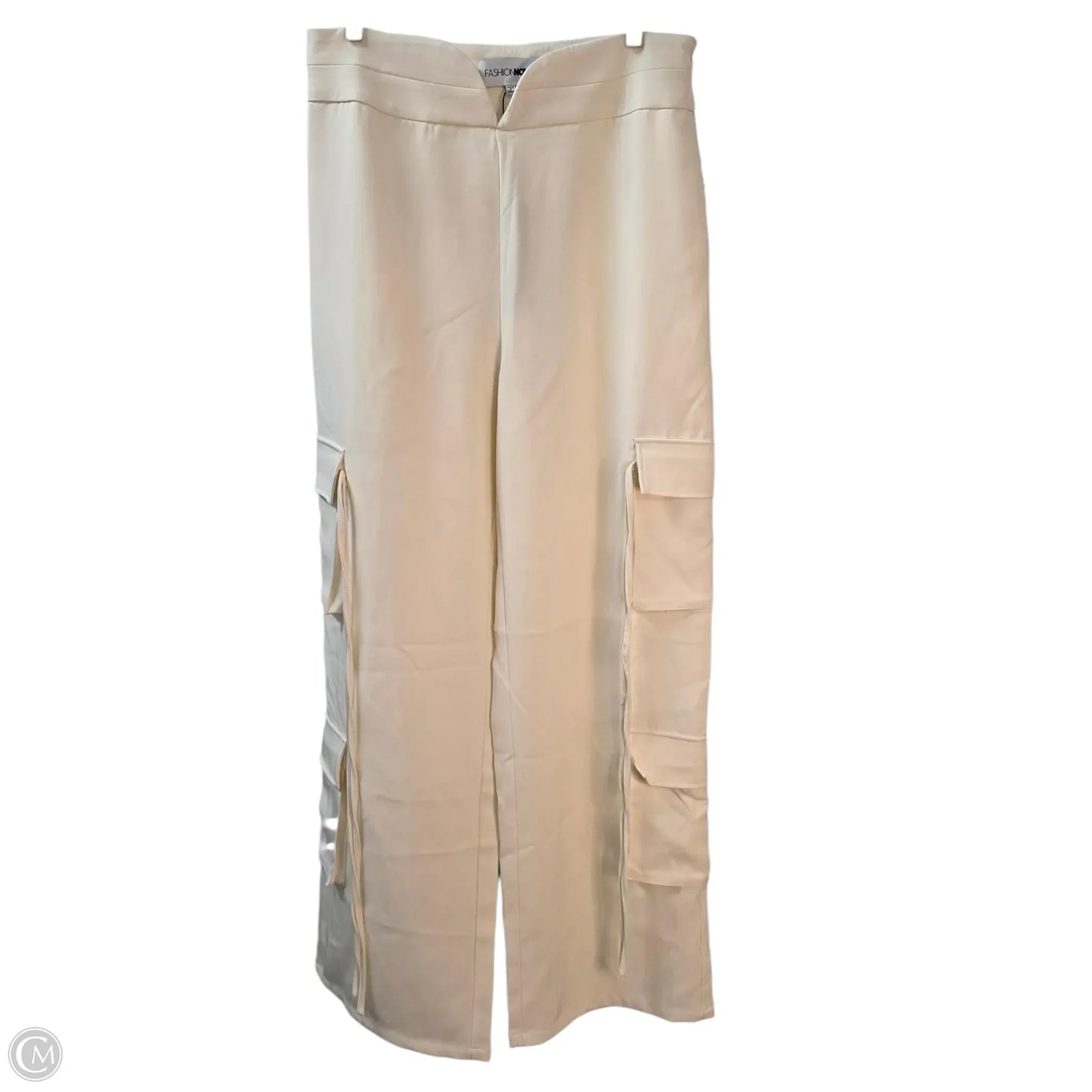 Pants Wide Leg By Fashion Nova In Cream, Size: Xl