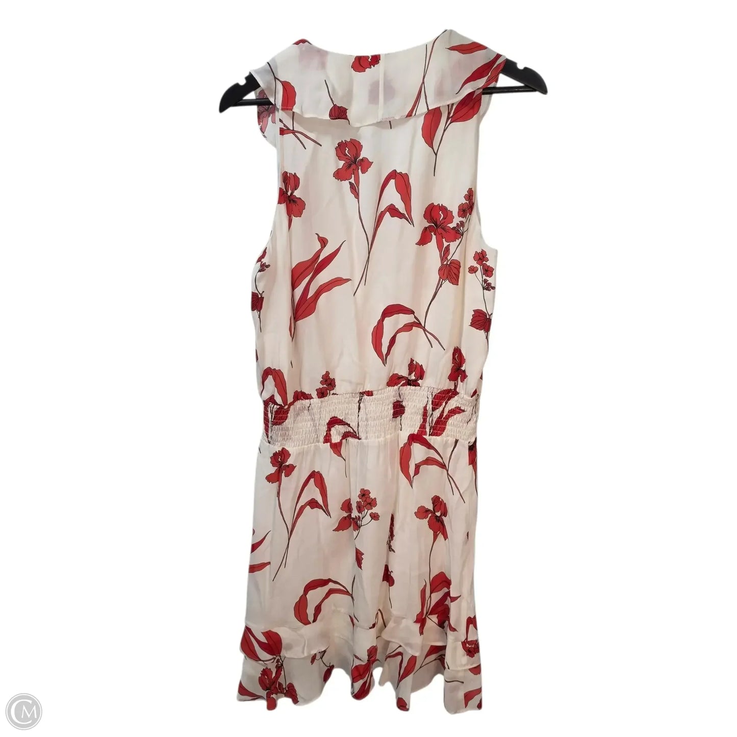 Dress Casual Midi By Parker In Red & White, Size: L
