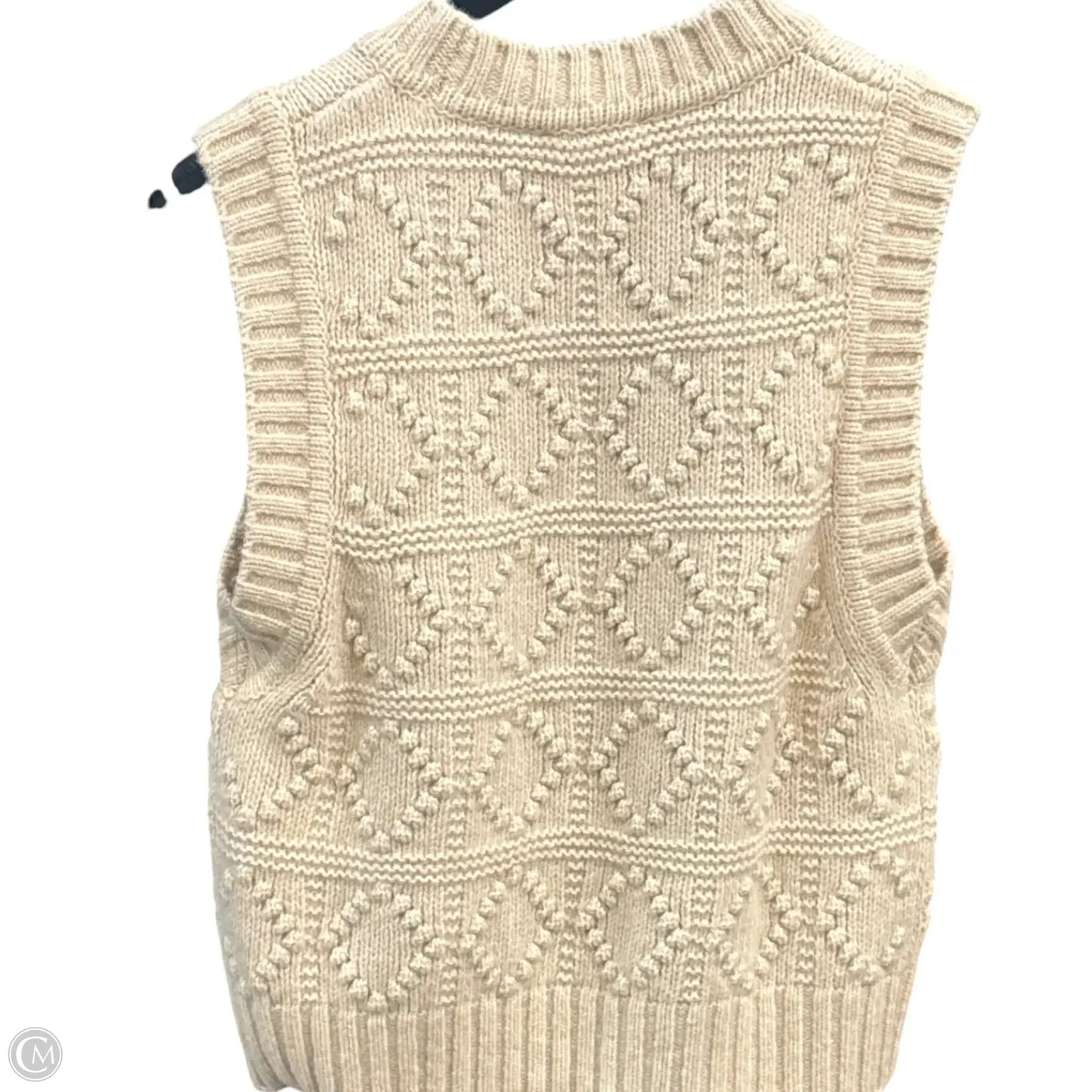 Vest Sweater By Ganni In Cream, Size: S