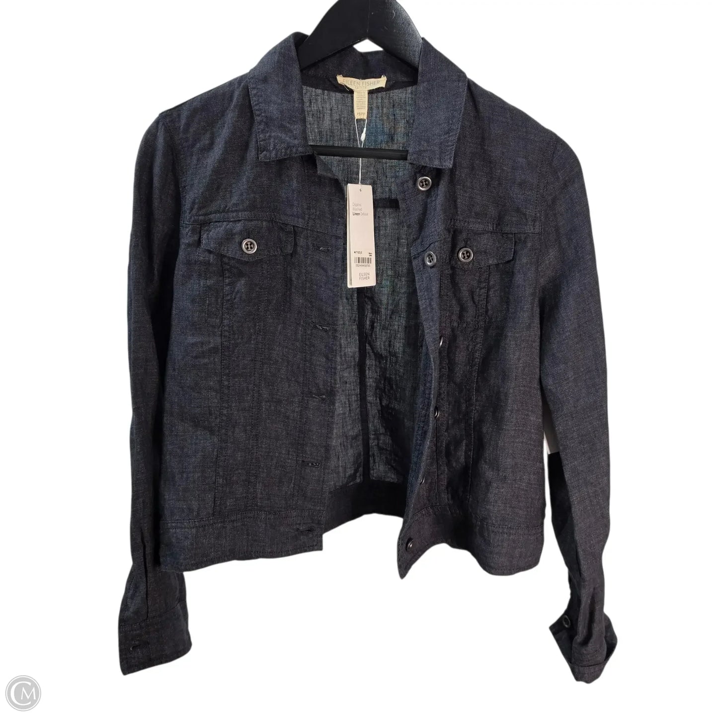Jacket Other By Eileen Fisher In Navy, Size: Sp