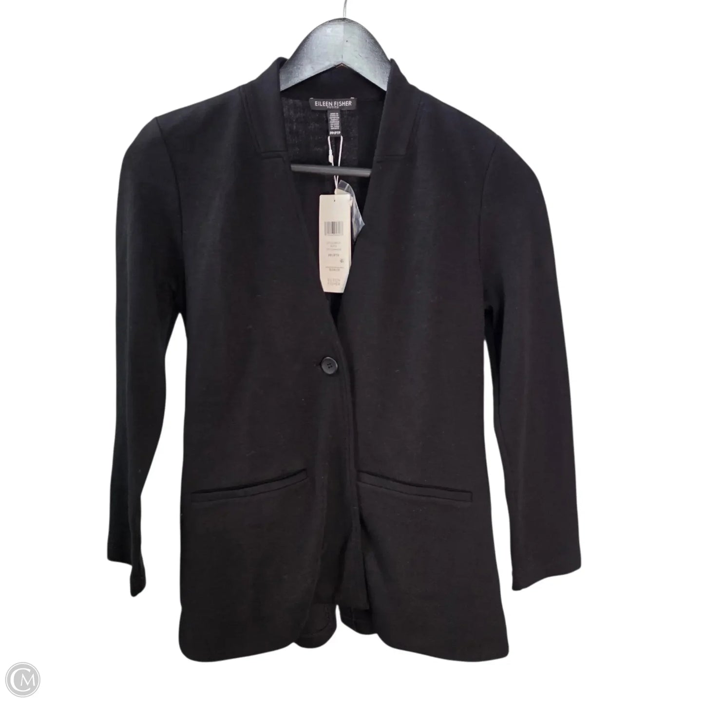 Blazer By Eileen Fisher In Black, Size: Sp
