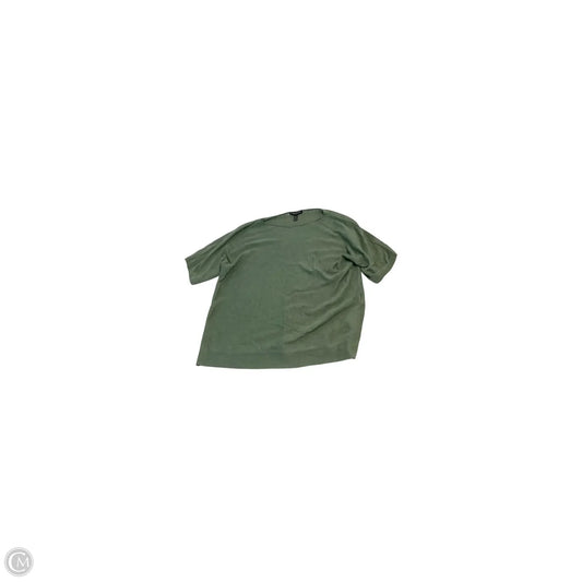 Top Short Sleeve Basic By Eileen Fisher In Green, Size: Sp