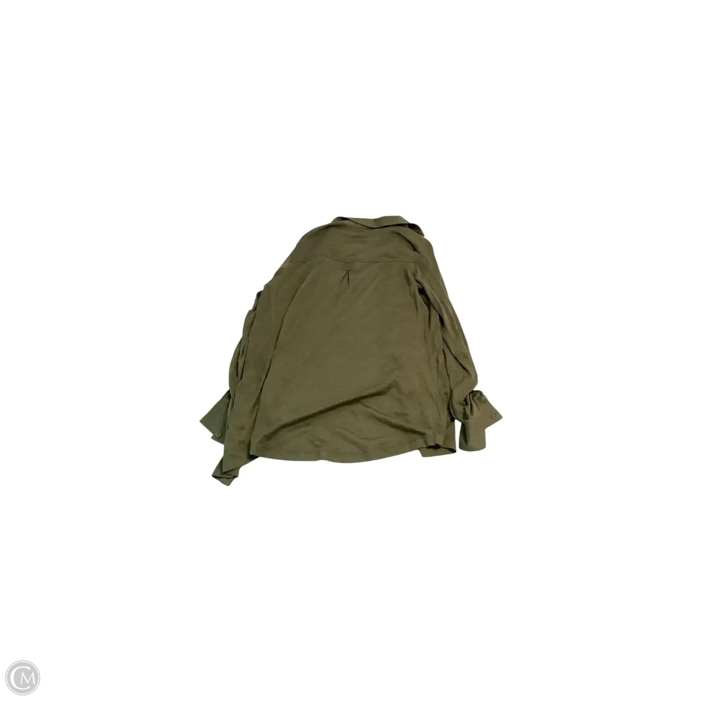 Top Long Sleeve Basic By Eileen Fisher In Green, Size: Xs