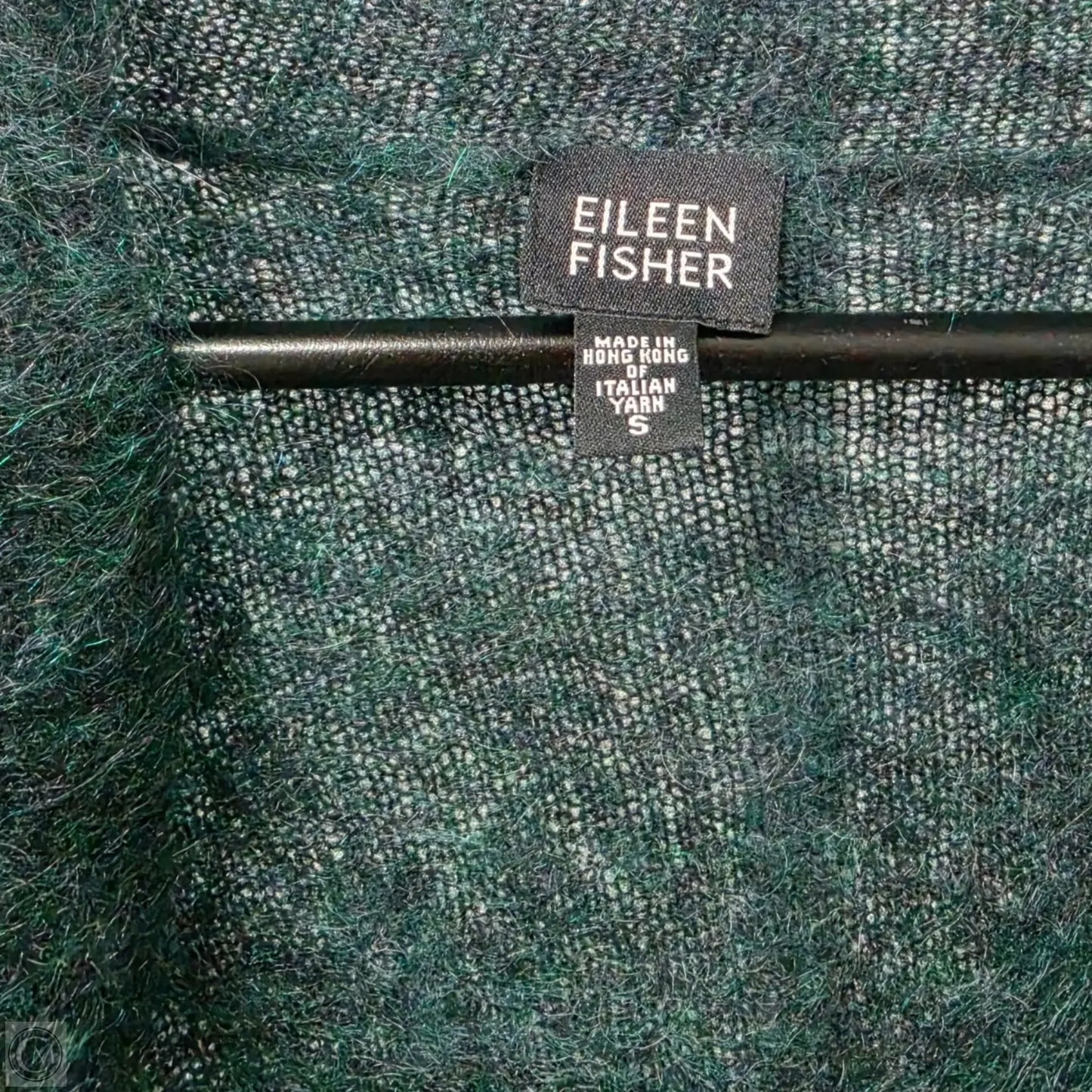 Sweater Cardigan By Eileen Fisher In Green, Size: S