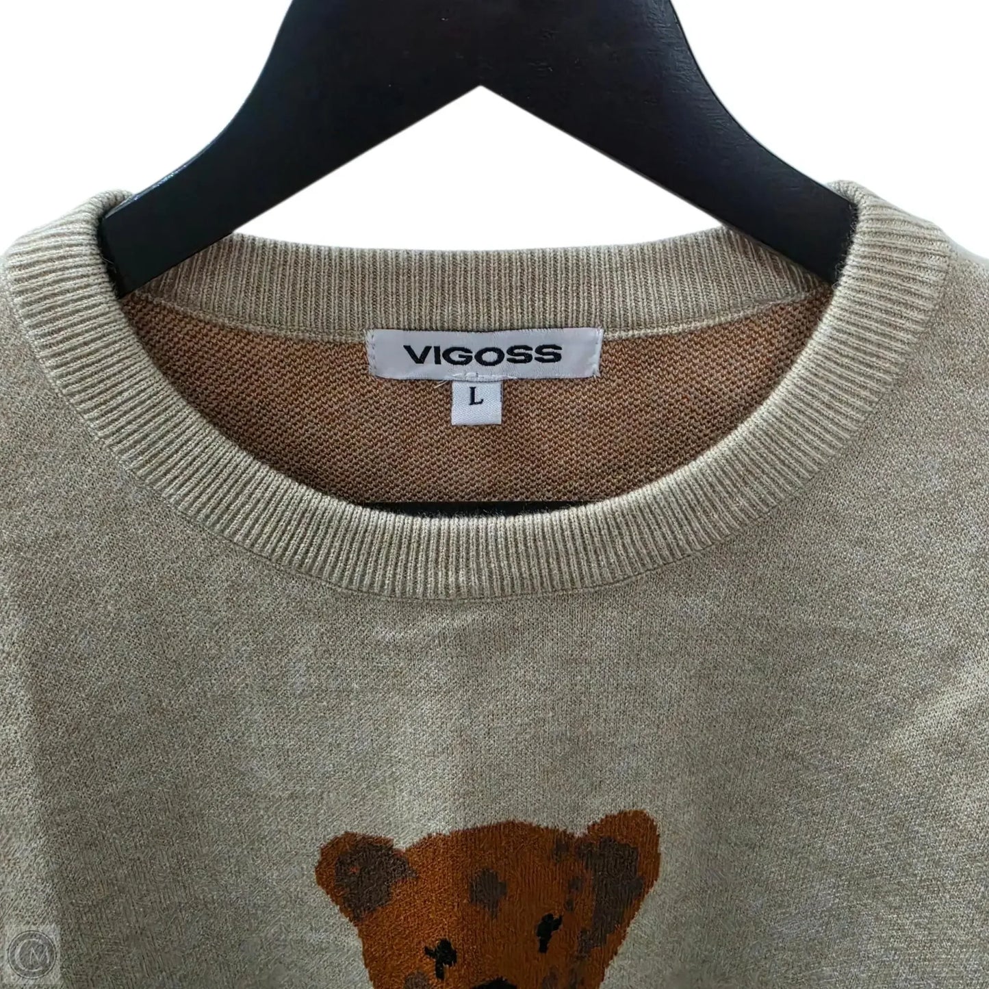 Sweater By Vigoss In Animal Print, Size: L