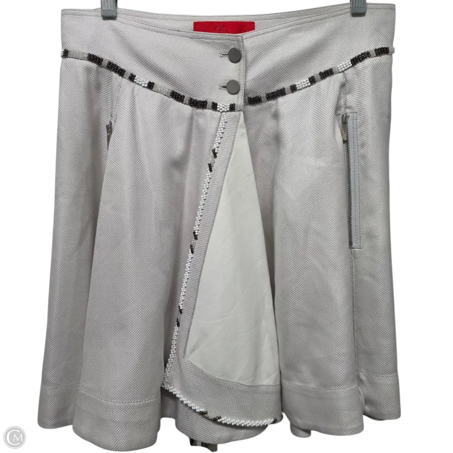 Skirt Designer By Zac Posen In Grey, Size: 8
