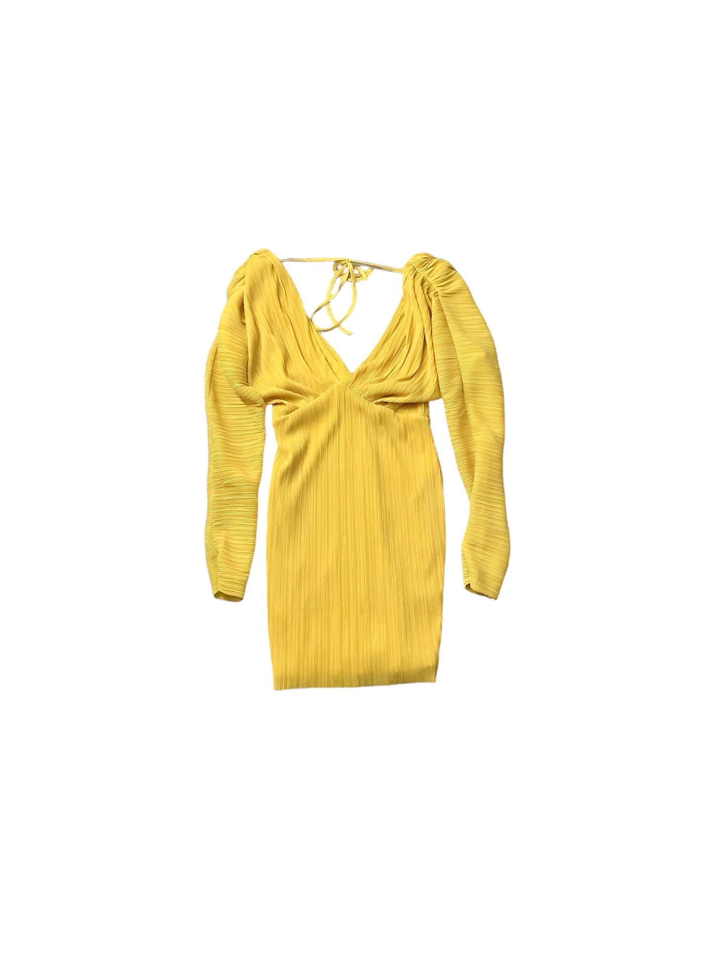 Yellow Dress Casual Short Asos, Size 4