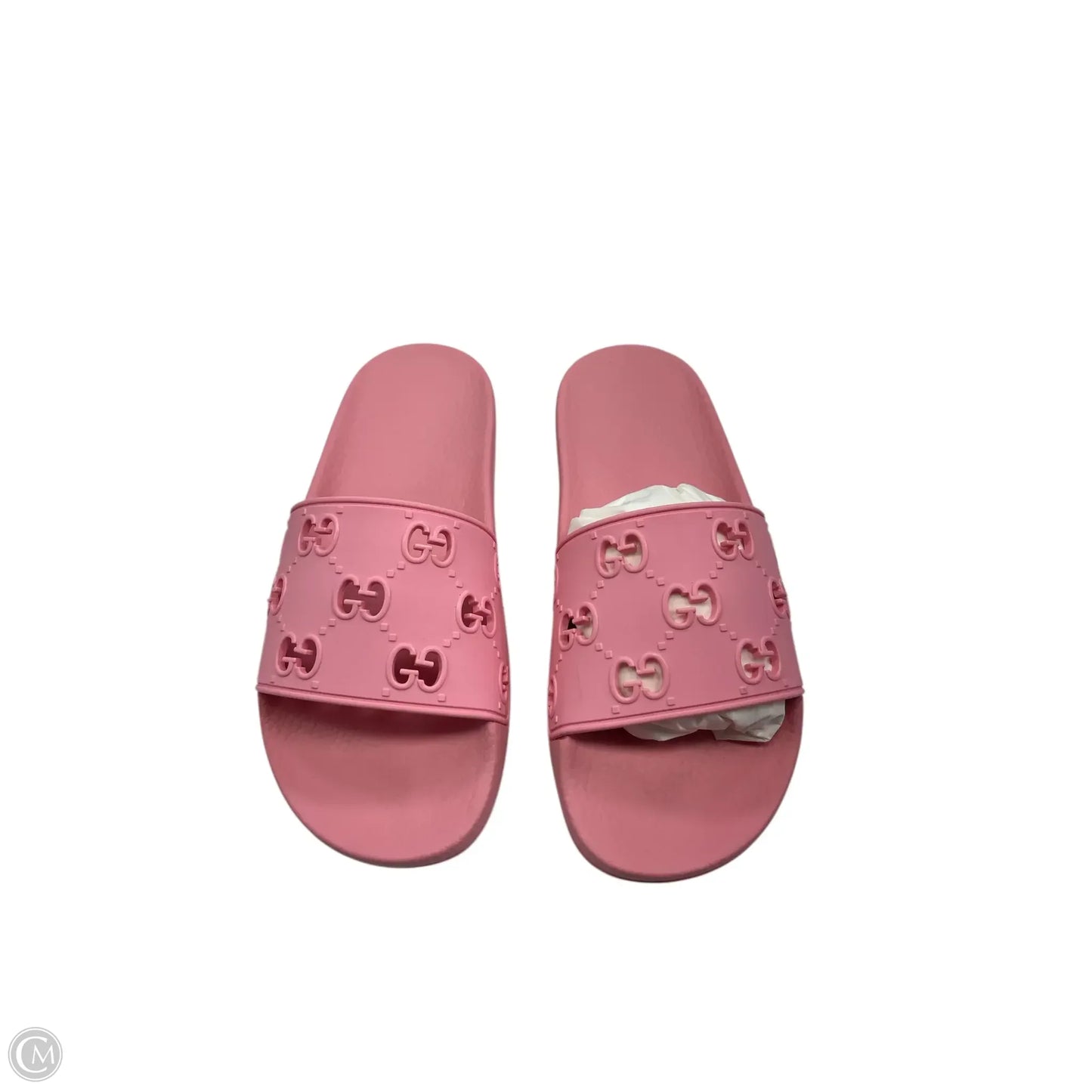 Sandals Luxury Designer By Gucci In Pink, Size: 7