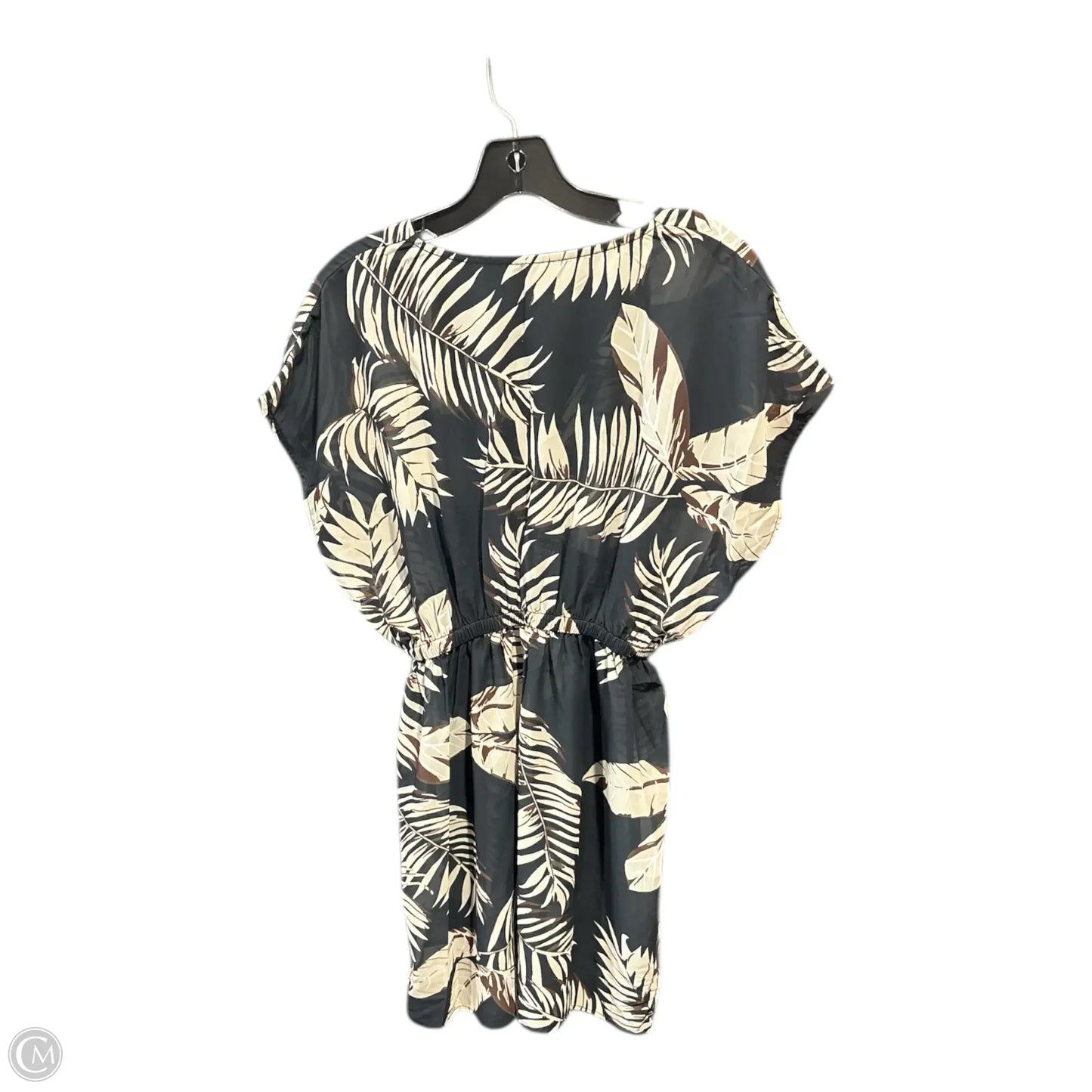 Swimwear Cover-up By Cupshe In Black & Tan, Size: S