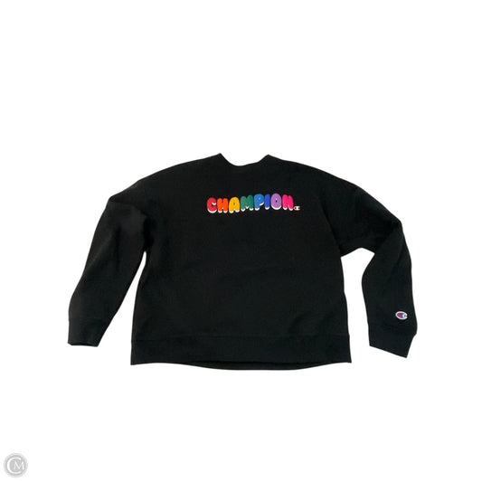 Sweatshirt Crewneck By Champion In Rainbow Print, Size: L