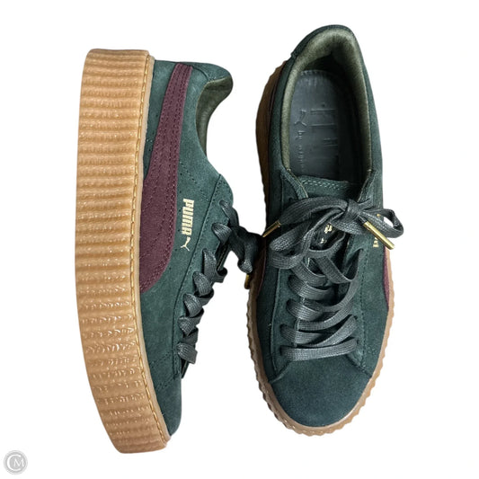 Shoes Sneakers By Puma In Green, Size: 6.5
