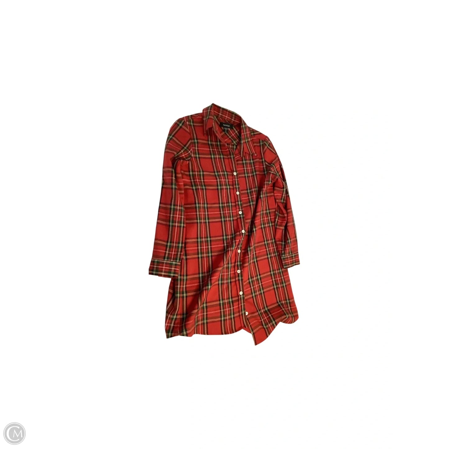 Dress Casual Midi By Karen Kane In Plaid Pattern, Size: M